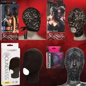 Schwarz Spandex Spitze volle Kapuze Rollenspiel sexy Domina Sklave Kostüm Maske-wählen - Bild 1 von 25