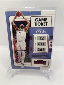 2021-22 Playoff Contenders SP Game Ticket Red Foil #92 STEVEN ADAMS -GRIZZLIES