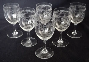 6 verres à vin - cristal de Baccarat - modèle Louis XV - 10,9cm - Zdjęcie 1 z 10