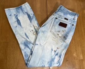 Wrangler Vintage 80s Made In USA Acid Wash Jeans Size 28x32 - Picture 1 of 8