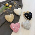 Heart-shaped Evening Bag Rhinestone Decorative Handbags  Wedding Party