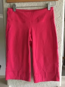 Lululemon Pink Red Clam Diggers Knee Length Shorts Crop 2 - Picture 1 of 12
