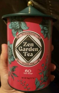 Zen Garden STRAWBERRY GREEN TEA 60 Bags Contains Caffeine - Picture 1 of 2