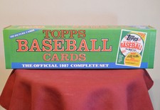 Custom Made 1987 TOPPS Baseball Card Set Storage Box