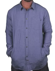 KR3W California Mens krew Motorbreath Lined Reversible Indigo Denim Shirt NWT - Picture 1 of 4