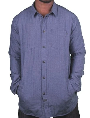 Camisa Denim KR3W California Para Hombres Krew Motorbreath Forrada Reversible Índigo Nueva con Etiquetas Foto 1 de 4
