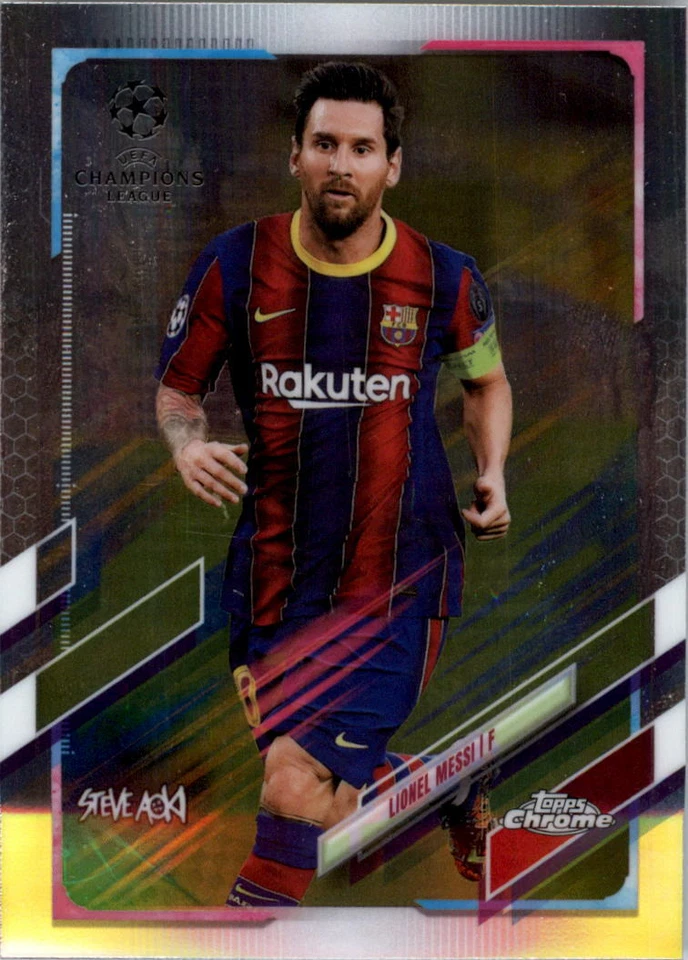 2020-21 Topps Chrome X Steve Aoki UEFA Champions Neon Future Soccer Card Pick - Image 1 of 1