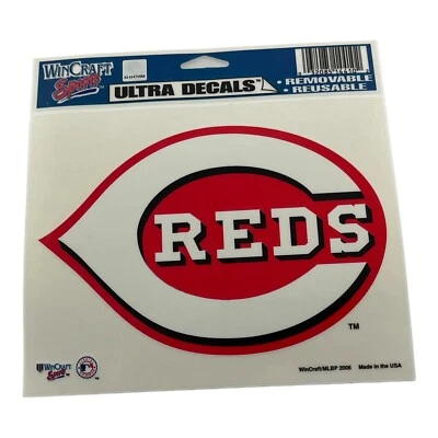 MLB Cincinnati Reds 5.5 Inch X 4.5 Inch Decal Wincraft - Image 1 of 2