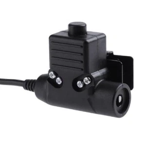Tactical U94 PTT Cable Plug Headset Adapter for Motorola Walkie Talkie Ham Radio - Zdjęcie 1 z 10