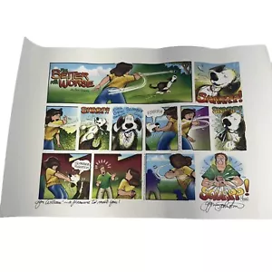 Vintage signiert für besser oder schlechter Lynn Johnston Cartoon Comic Strip 2001 - Bild 1 von 11