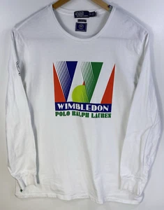 Polo Ralph Lauren T Shirt Herren XXL Weiß Wimbledon Custom Slim Fit Pony - Bild 1 von 7