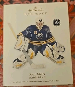 2012 Hallmark Andenken Weihnachtsschmuck Ryan Miller Buffalo Sabres Hockey Neu im Karton - Bild 1 von 1