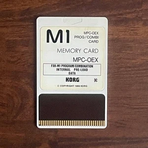 Korg M1 MPC-OEX Memory Card Program Combi Expansion Cartridge for M1 Synthesizer - Picture 1 of 2