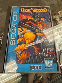 DARK WIZARD - 1994 Sega CD - Complete CIB GREAT CONDITION + REG CARD - NICE COPY