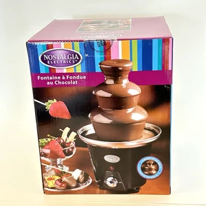 FUENTE FONDUE CHOCOLATE NOSTALGIA ELECTRICS 24 OZ 3 NIVELES NUEVA - Imagen 1 de 4