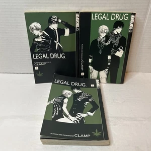 Abrazadera de drogas legal manga volúmenes 1-3 inglés Tokyo Pop 2003 primera impresión - Imagen 1 de 13