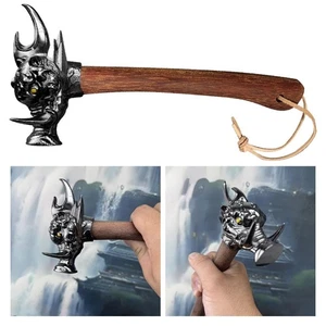 Handmade Multifunctional Hammer Stainless Steel Head Wooden & Handle Y1C3 - Picture 1 of 11