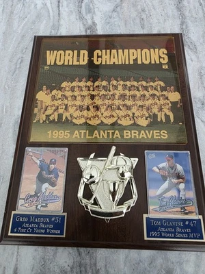 Бейсбольная табличка 1995 Atlanta Braves World Series Champions Team Picture - Изображение 1 из 3