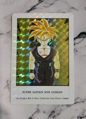 Dragon Ball Z Hero Collection #143 Prism Foil DBZ Son Gohan Artbox Jpp amada - Image 1 of 4