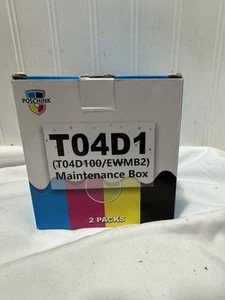 Caja de mantenimiento de tinta Poschink para Epson T04D100 T04D1 EWMB2 (PAQUETE DE 2) - Imagen 1 de 2