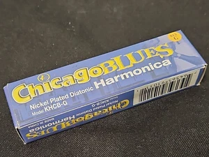CHICAGO BLUES HARFE DIATONISCH 10 LOCH BLUES MUNDHARMONIKA TONART G - Bild 1 von 9