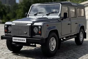 1:18 Land Rover Defender 110 1/18 4x4 Off Road Jeep silber - Bild 1 von 2