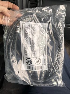 Nuevo juego de mangueras de suministro de agua fría y caliente para lavadora - goma de 5 pies - extremos de latón Foto 1 de 4