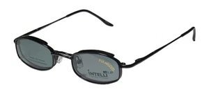 NEW ELITE EYEWEAR 764 EYEWEAR METAL SUNGLASS CLIP-ONS UNISEX BLACK 41-19-130 - Picture 1 of 9