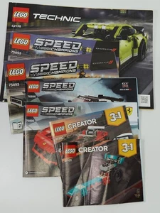 Lego Instructions Lot Speed Champions & Technic 75893 31100 76896 76895 42138 - Picture 1 of 1