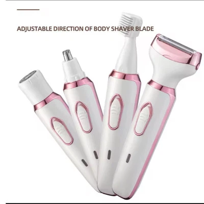 4-in-1 Rechargeable Shaver For Women, Painless Wet And Dry, FACE, Nose,Bikini.  - image 1 of 4