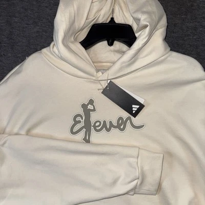 Adidas x Trae Young Eleven Winterized Hoodie Terry Cotton Ivory Sz XLT NEW $110 - Image 1 of 4
