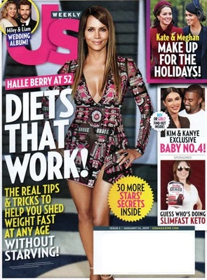 Us Weekly Magazine January 14 2019 Halle Berry Diets That Work Kate & Meghan - Image 1 of 2