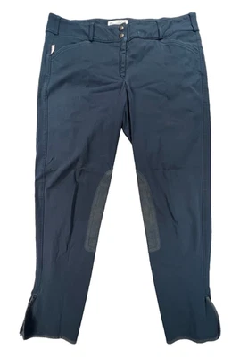 Pantalones deportivos a medida con cremallera delantera para cazador de trofeos en negro y azul (talla 36R) Foto 1 de 4