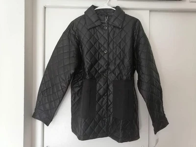 Bernardo Women's Jacket Quilted Faux Leather Shacket In Black, Size M - Image 1 of 4