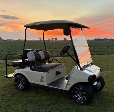 Carrinho de golfe 2007 Club Car 48 volts, boas baterias, novo controle, extras - Imagem 1 de 4