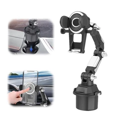 Support universel pour gobelet de voiture, support réglable à 360° pour tél D2D3 - Photo 1/4