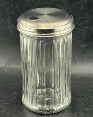 Vintage Anchor Hocking Sugar Dispenser Restaurant Diner Style Ribbed Glass - Image 1 of 4