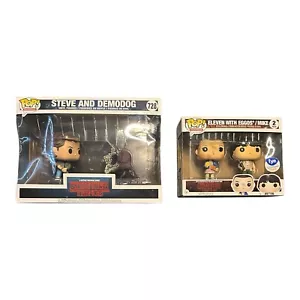 Funkopop! Steve and Demodog #728 & Eleven con Eggos/Mike lotto 2 confezioni scatola danneggiata - Foto 1 di 2