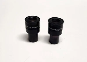 PAIRE D'OEILLETS POUR MICROSCOPE LEITZ PERIPLAN 10X/18 519748 - Photo 1/5