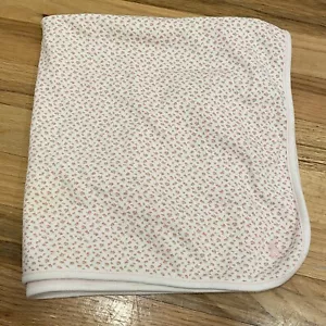 Ralph Lauren Sweet Pink Flowers Roses Baby Blanket 25x29 - Picture 1 of 5