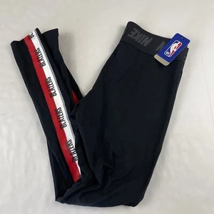 Nike Portland Trailblazers Leggings Pants Women’s L Tight Fit Coolant Black - Picture 1 of 11