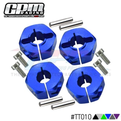 GPM Alloy Wheel Hex Drive Adaptor With Pins & Screws For TAMIYA TT01/TT02/XV01 - Image 1 of 4
