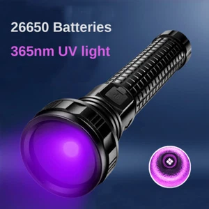 Linterna USB UV Geocaché de alta potencia 365nm recargable Blacklight UV LED antorcha - Imagen 1 de 12