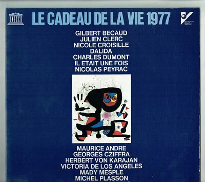 33T CADEAU DE LA VIE 1977 Disque LP BECAUD CROISILLE DALIDA VON KARAJAN CZIFFRA - Photo 1/4