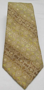 Vintage Mens Neck Tie Wembley Color Guide NEW Gold Tan Brown Yellow - Picture 1 of 5