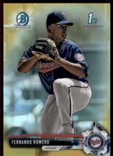 2017 Bowman Chrome Prospects Gold Refractors #BCP134 Fernando Romero /50