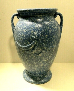 Robinson Ransbottom RRP Victoria Blue Splatter Vase - Picture 1 of 6