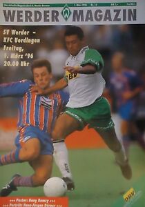 Programm Bundesliga 1995/96 SV Werder Bremen - KFC Uerdingen