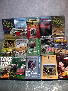 NICE LOT (15) of DUCK HUNTING VHS TAPES - Picture 1 of 10