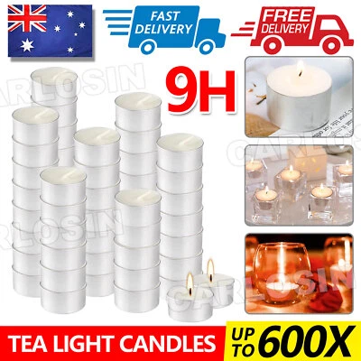 9 Hours Tea Light Candle Tealight Wedding Candles Bulk Tealights Hour Party - image 1 of 4